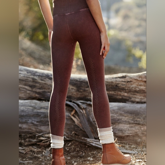 GUC Free People Movement| Good Karma 7/8 Leggings| W Sz M/L| Nutmeg 🍂 - Picture 3 of 12